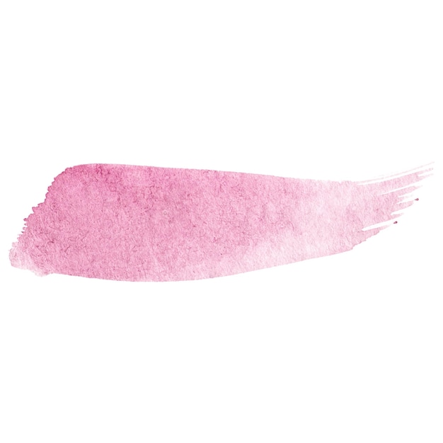 Un trait de pinceau peint à l'aquarelle, un élément de conception dessiné à la main isolé sur un fond transparent