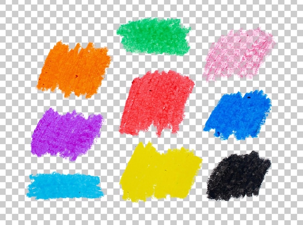 Des traits de crayon colorés