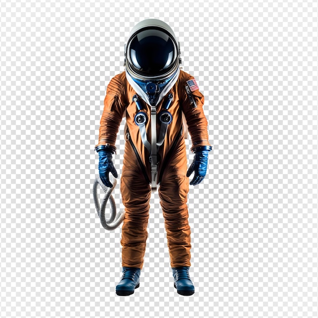 Traje de astronauta sobre fondo transparentedisfraz de cosmonauta png ai generativo