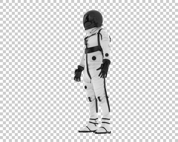 PSD traje espacial aislado sobre fondo transparente ilustración de renderizado 3d