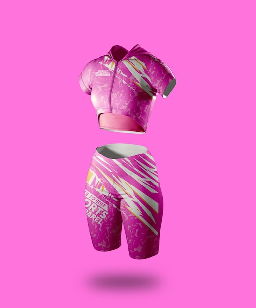 un traje rosa con un fondo rosa y las palabras bebés en la parte inferior
