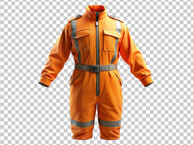 PSD traje de trabajo naranja