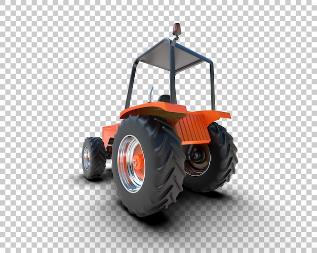 PSD traktor isoliert auf dem hintergrund 3d-rendering-illustration