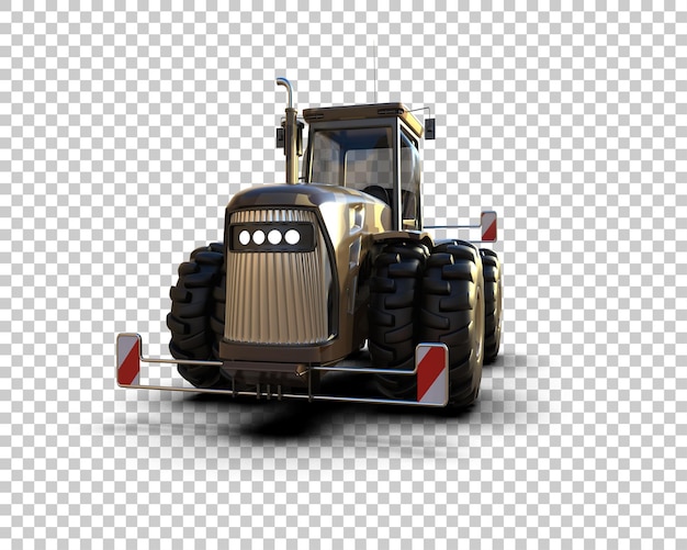 Traktor isoliert auf dem Hintergrund 3D-Rendering-Illustration