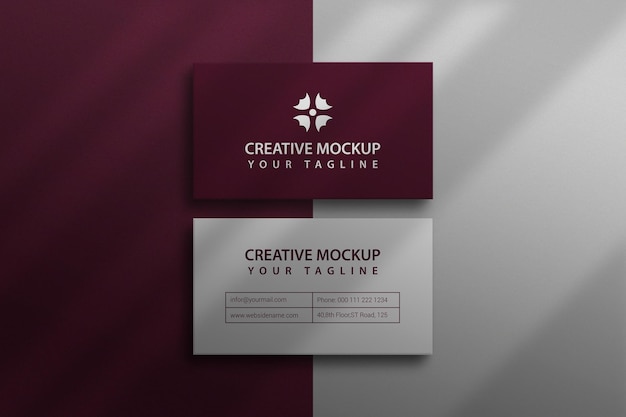 trama di mockup di biglietti da visita Psd