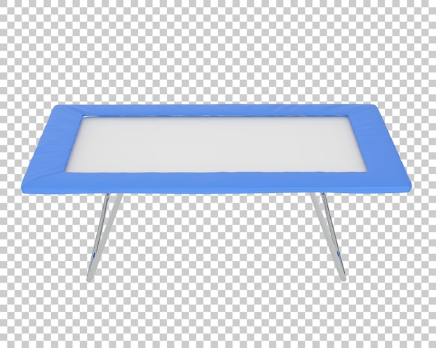 PSD trampolim na ilustração de renderização 3d de fundo transparente