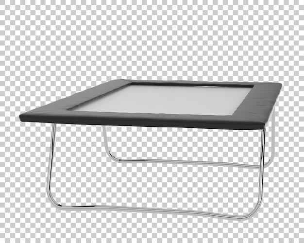 Trampolino su sfondo trasparente 3d rendering illustrazione