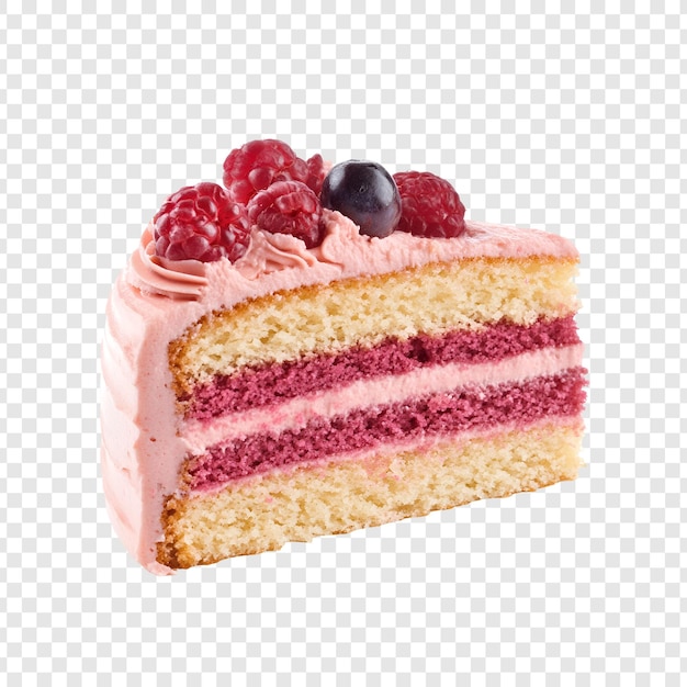 Une tranche de gâteau au citron de framboise une délicieuse photographie de dessert