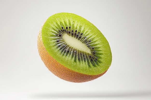 Une tranche de kiwi détaillée capture sa beauté naturelle