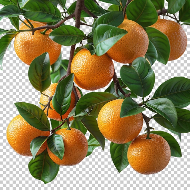 PSD tranche d'orange mûre couche alpha mandarine fruit éclaboussure d'oranges isolée sur un fond transparent