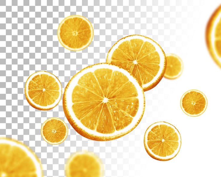 PSD tranches d'orange psd