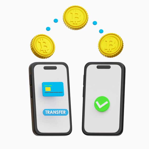 PSD transacciones de bitcoin entre dos teléfonos