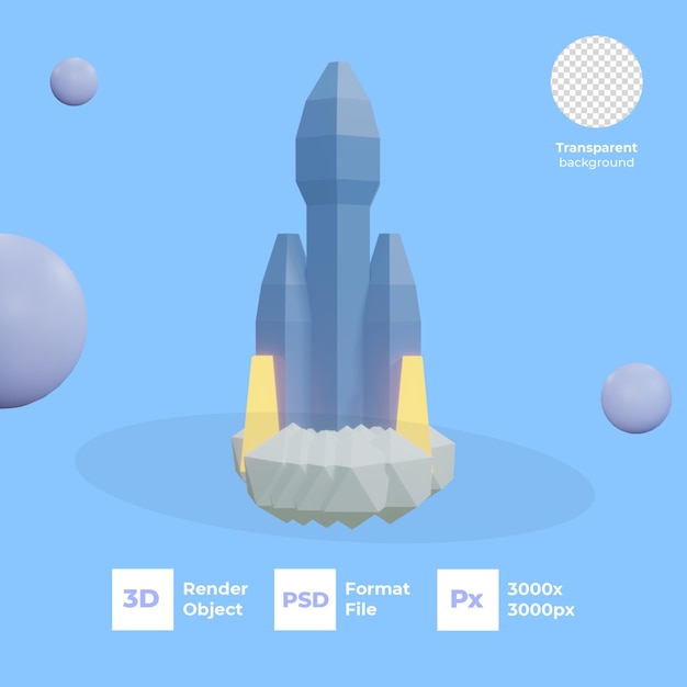 PSD un transbordador espacial con un trasbordador espacial en la parte superior