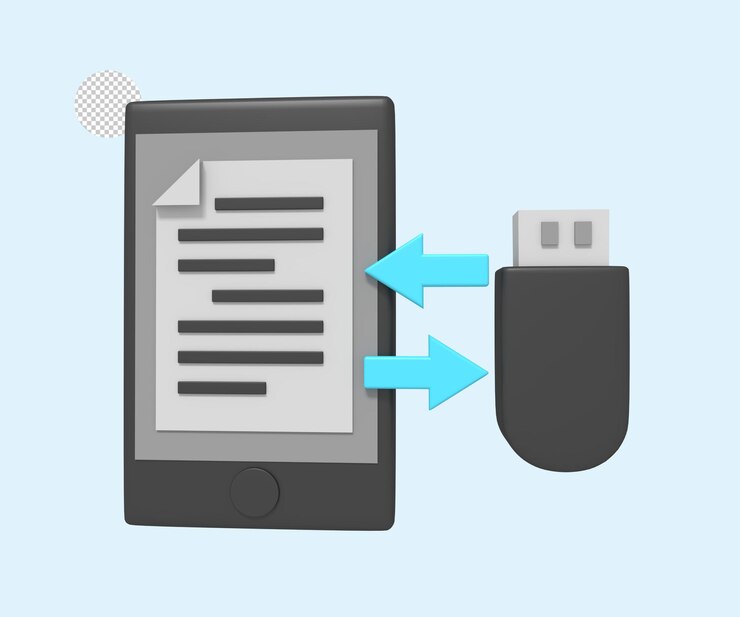 PSD transferencia de documentos por teléfono al almacenamiento externo