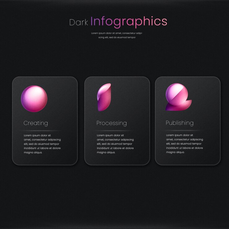 PSD transparent glass swot infographic design