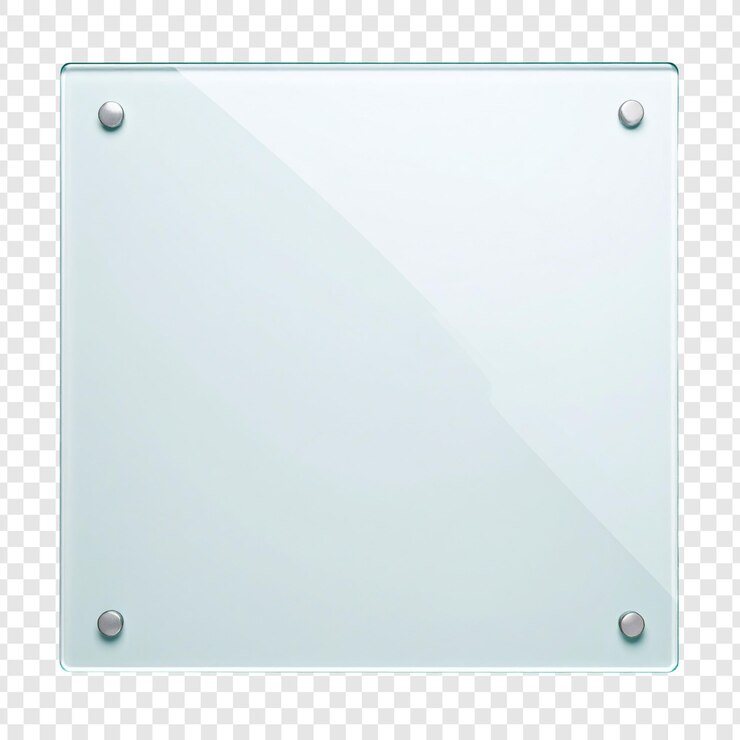 PSD transparent square glass cutting board
