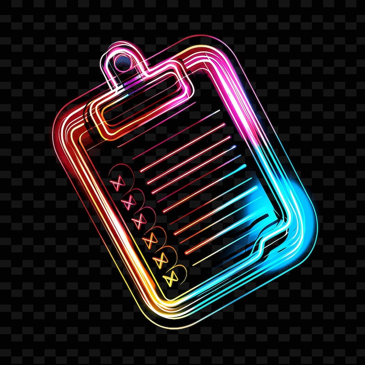 PSD transparent watercolor glowing paper budgeting icon with out outline y2k shape trending decorative