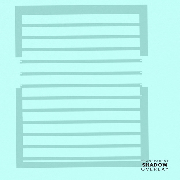 transparent window shadow overlay template