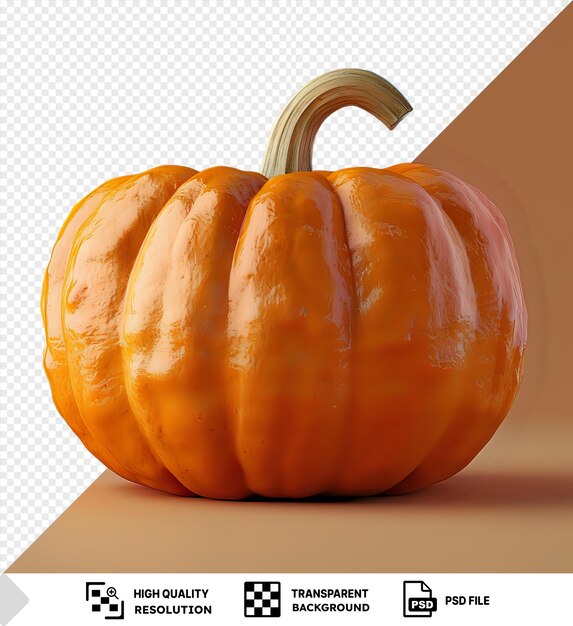 PSD transparente aislado un camino de recorte de calabaza la imagen incluida es de dos fotos cosidas juntas