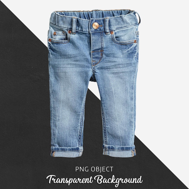 PSD transparente blaue jeanshose für baby oder kinder