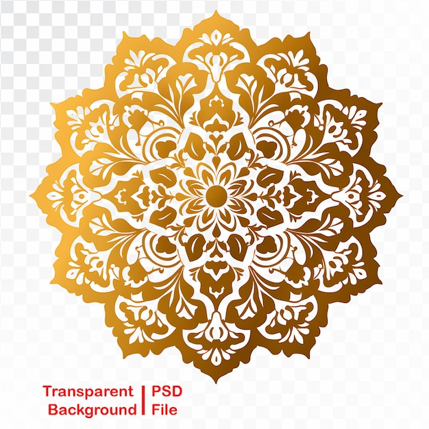 PSD transparente mandala-ornament-bilder in hd-qualität