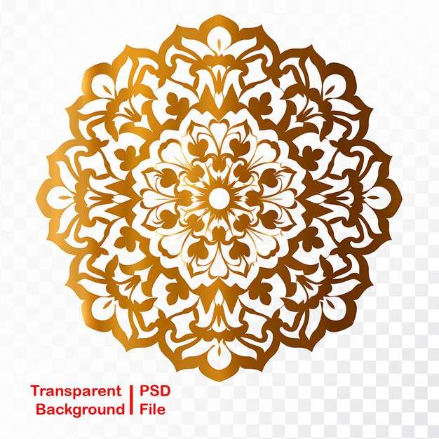 PSD transparente mandala-ornament-bilder in hd-qualität