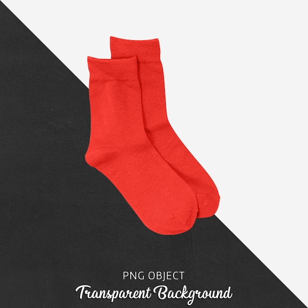Transparente rote Socken