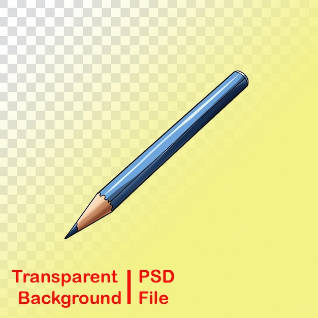 Transparente Vektor-Bleistiftzeichnung in HD-Qualität