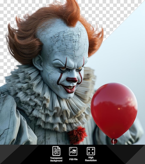 Transparenter hintergrund es kapitel zwei aus horrorfilmen pennywise der tanzende clown