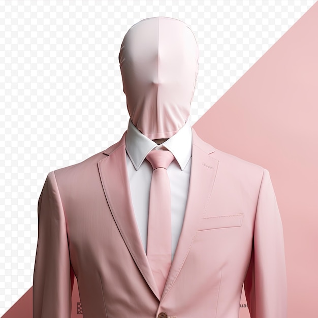 PSD transparenter hintergrund mit headless suit