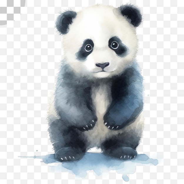 Transparenter panda-hintergrund