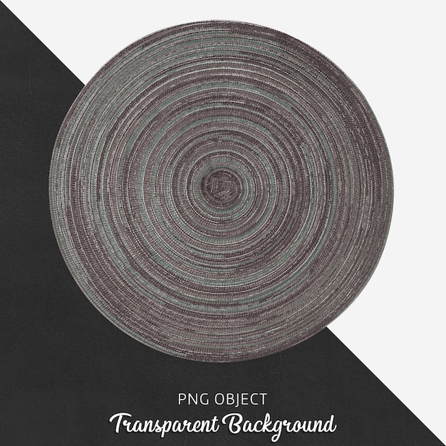 Transparenter wicker und grey round service