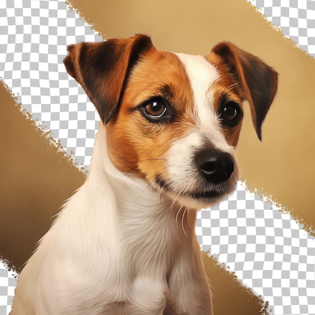 PSD transparentes hintergrundporträt eines jack russell terriers