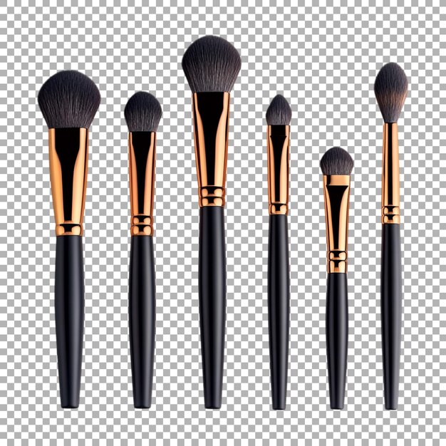 Transparentes oder PNG-Bild eines Make-up-Bürsten-Sets