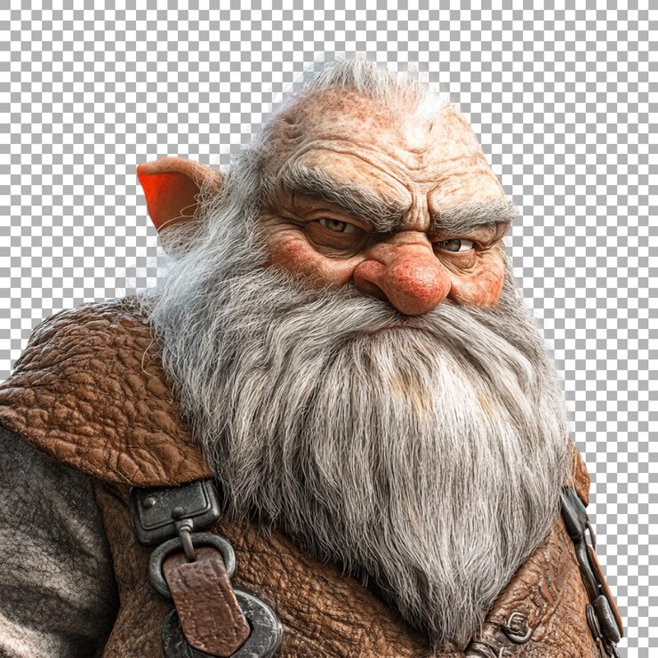 PSD transparentes oder png-bild von friendly garden gnome