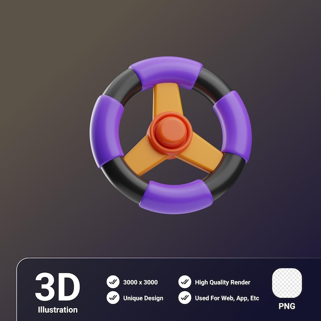 Transporte y signo objeto volante bien ilustración 3d