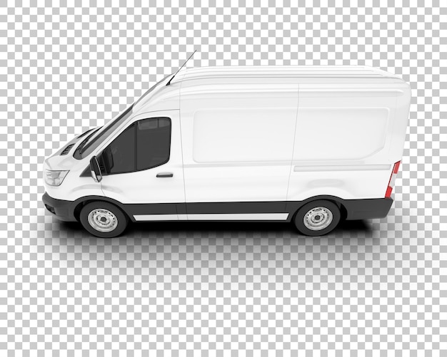Transporter auf transparentem Hintergrund, 3D-Darstellung