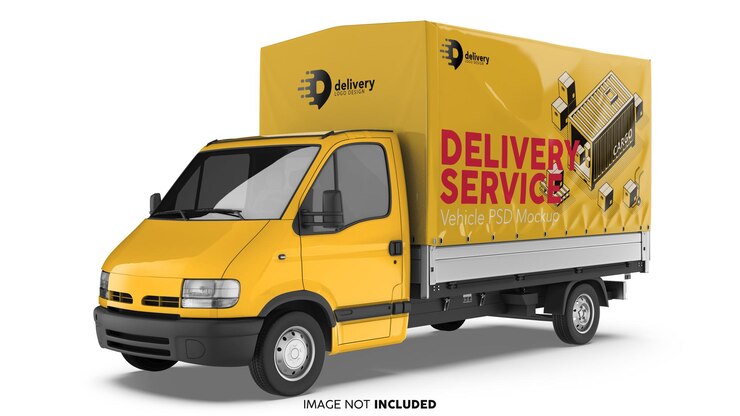 PSD transporter truck facelift perspective view