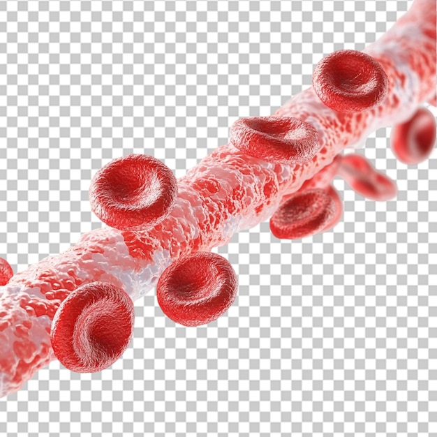 El trasplante de sangre de eritrocitos en el fondo del flujo celular