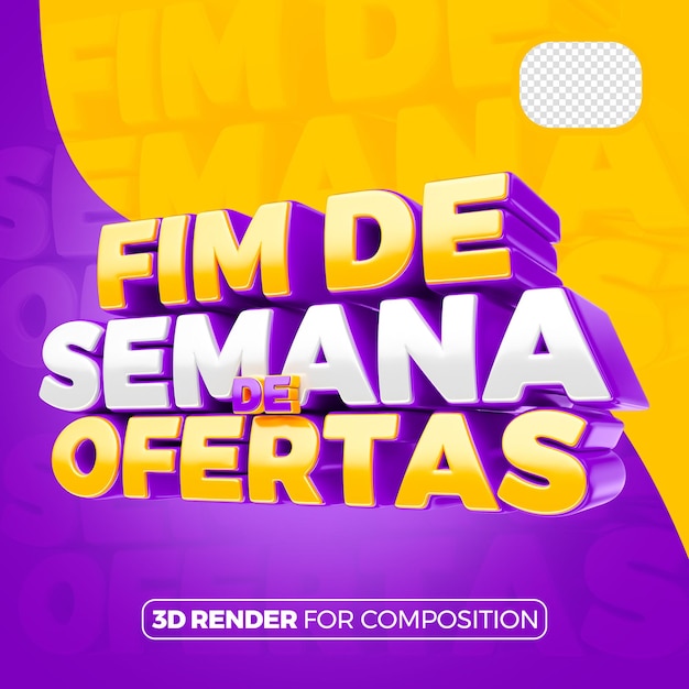 Se trata de un sello de fin de semana.