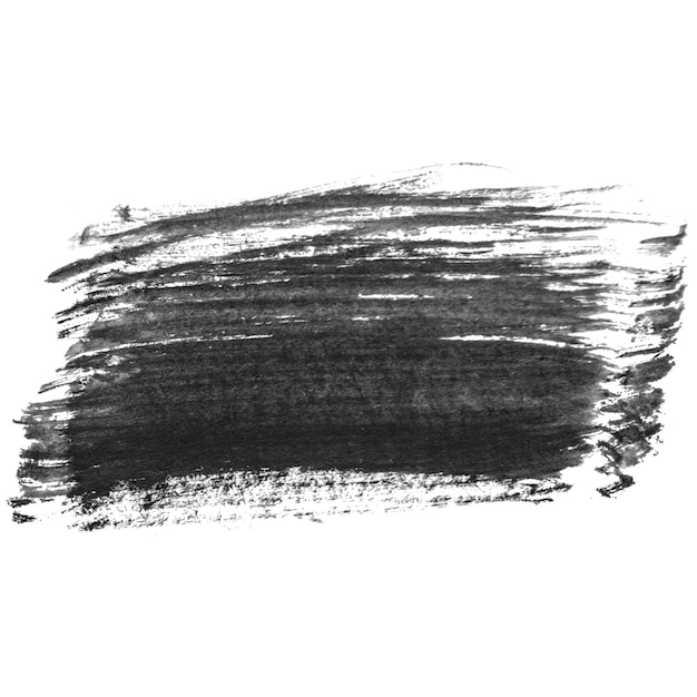 Tratto di pennello dipinto ad acquerello Elemento di design disegnato a mano isolato su uno sfondo trasparente