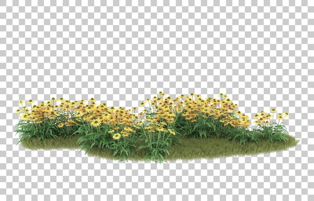 Tráva na průhledném pozadí. 3D renderování – ilustrace