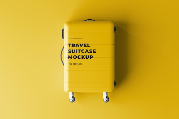 travel suitcase mockup