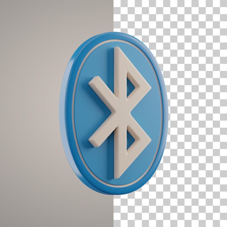 PSD trazado de recorte de bluetooth 3d