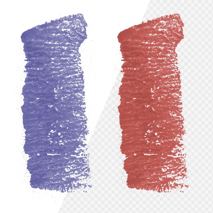 PSD trazo de textura de pintura de pincel de color en la pared aislada