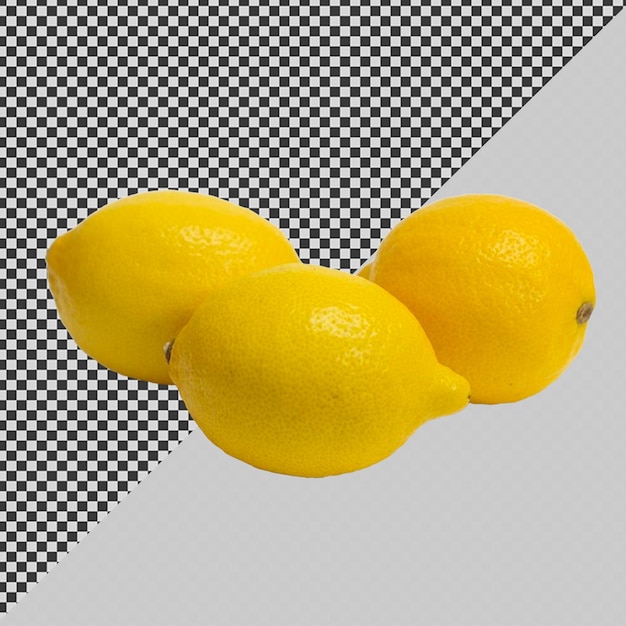 tre limoni sono mostrati con uno che ha il numero 3 su di esso