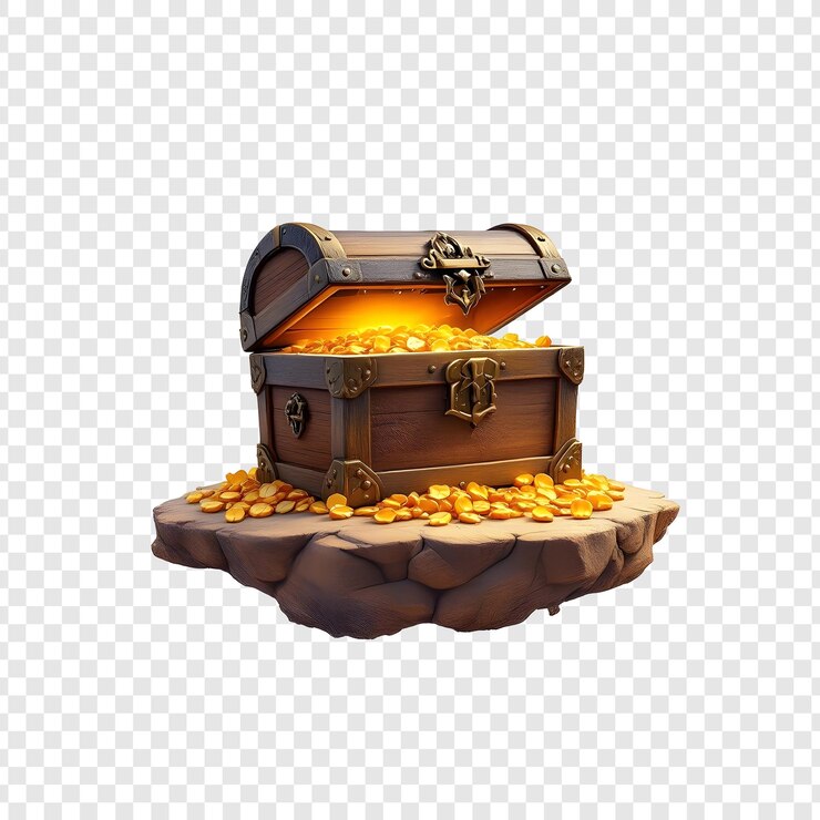 Treasure Chest on a Rock