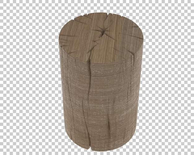 tree trunk isolated on background 3d rendering illustration