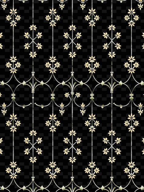 PSD trellises inspirados en la época victoriana arte de píxeles con detalles ornamentados una textura creativa diseños de artículos de neón y2k