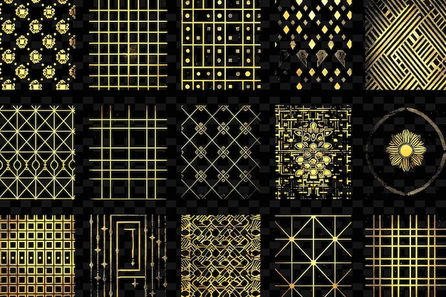 Trellises inspirados en zen arte de píxeles con diseños minimalistas y textura creativa diseños de artículos de neón y2k